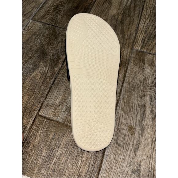 NWT APL Women’s Lusso Slide Sandals Midnight/Pristine Size 9 - Picture 6 of 11